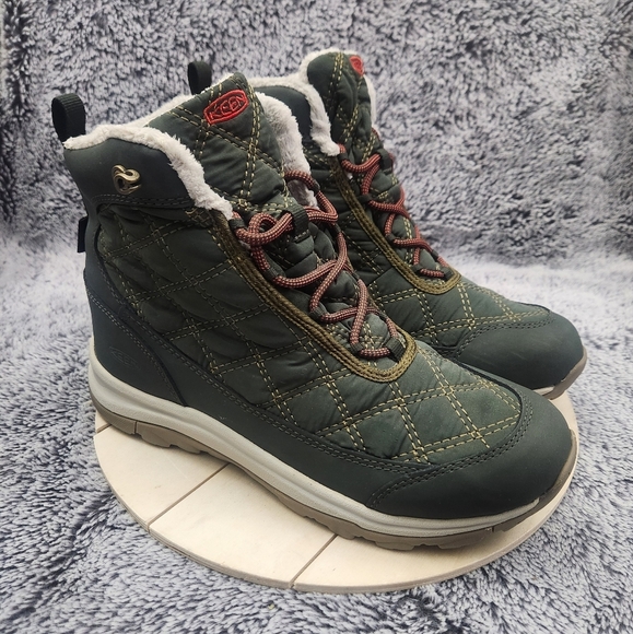 Keen Shoes - KEEN Terradora 2 Wintry Waterproof Rosin / Orange Snow Boots Women's Size 8